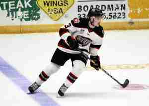 Jack Badini shown with the Chicago Steel of the USHL